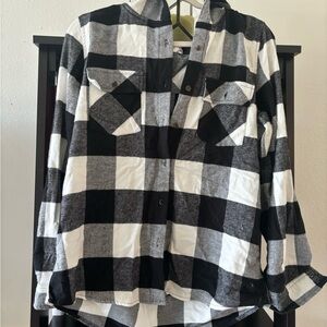 Pink and Rose flannel shirt. Size Large.  $12